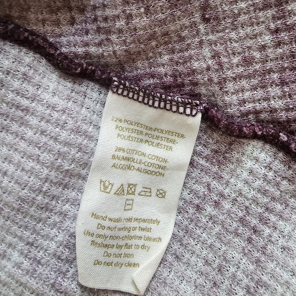 Free People We The Free Purple Waffle Knit Tank Oversized XL Cottagecore Fairy - Picture 10 of 10